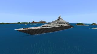Screenshot of the Minecraft Bedrock Marketplace product Hacker Yacht created by Street Studios.