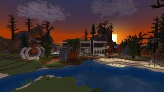 Screenshot of the Minecraft Bedrock Marketplace product Halloween Hacker Mansion created by Street Studios.