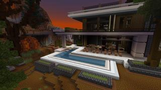 Screenshot of the Minecraft Bedrock Marketplace product Halloween Hacker Mansion created by Street Studios.
