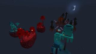 Screenshot of the Minecraft Bedrock Marketplace product Halloween Skyblock created by Street Studios.