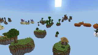 Screenshot of the Minecraft Bedrock Marketplace product Halloween Skyblock created by Street Studios.