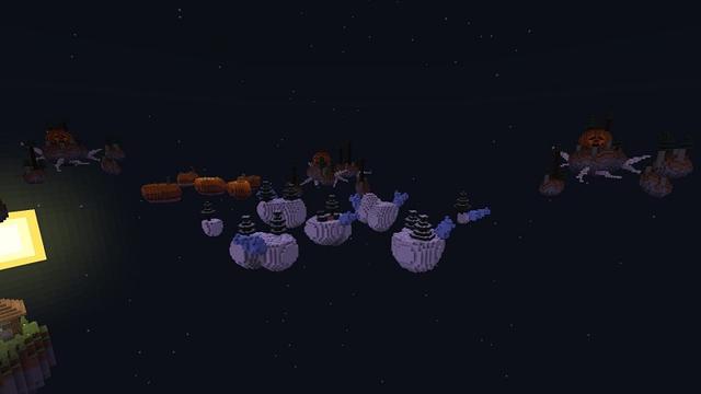 Screenshot of the Minecraft Bedrock Marketplace product Halloween Skyblock created by Street Studios.