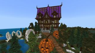 Screenshot of the Minecraft Bedrock Marketplace product Halloween Underground Base created by Street Studios.
