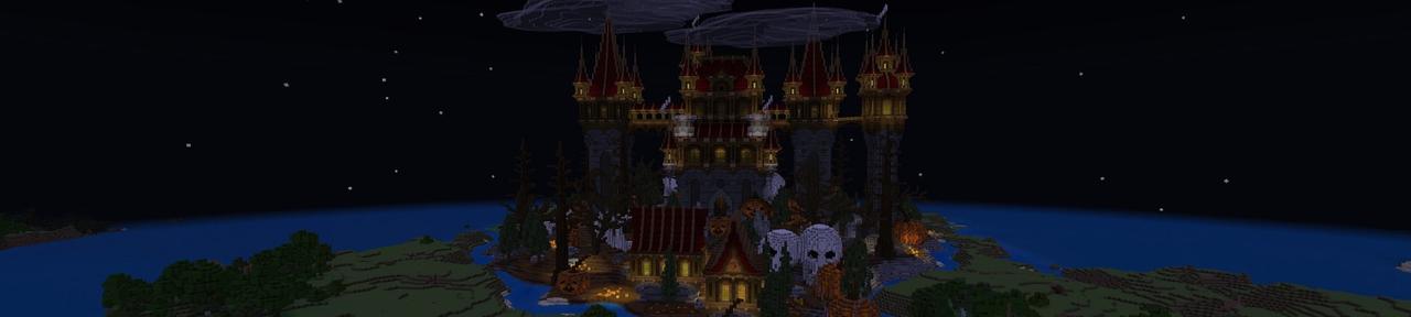 Panorama of the Minecraft Bedrock Marketplace product Haunted Castle created by Street Studios.