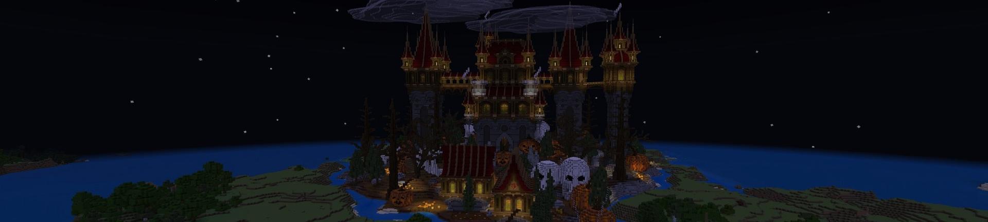 Panorama of the Minecraft Bedrock Marketplace product Haunted Castle created by Street Studios.