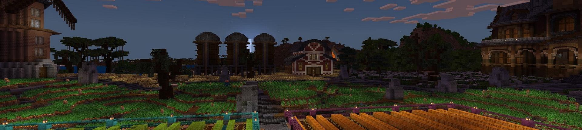 Panorama of the Minecraft Bedrock Marketplace product Horror Farm created by Street Studios.