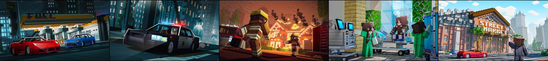 Panorama of the Minecraft Bedrock Marketplace product Hospital Simulator created by Street Studios.