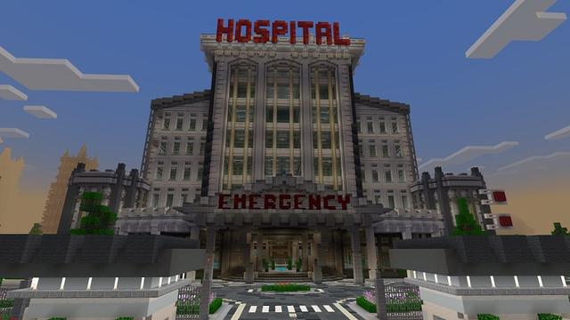 Screenshot of the Minecraft Bedrock Marketplace product Hospital Simulator created by Street Studios.