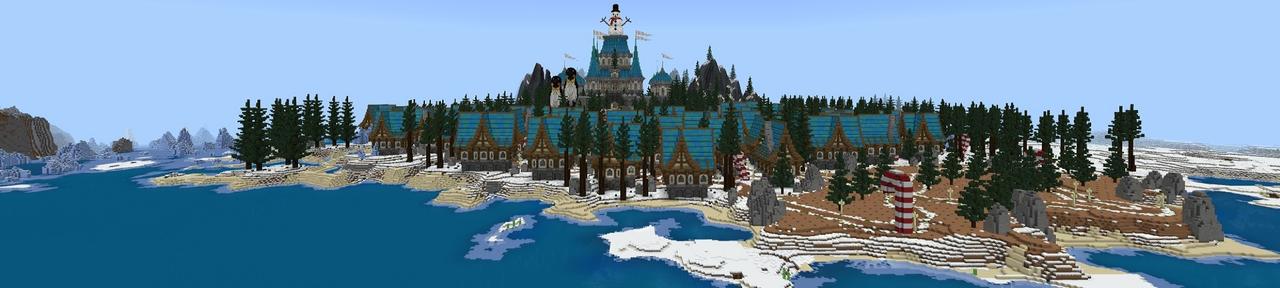 Panorama of the Minecraft Bedrock Marketplace product Ice Empire created by Street Studios.