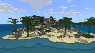 Screenshot of the Minecraft Bedrock Marketplace product Island Mansion created by Street Studios.