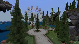 Screenshot of the Minecraft Bedrock Marketplace product Island Party Mansion created by Street Studios.