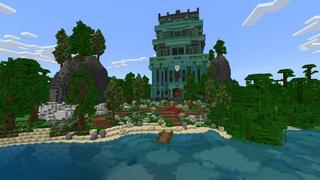 Screenshot of the Minecraft Bedrock Marketplace product Jungle Tower created by Street Studios.