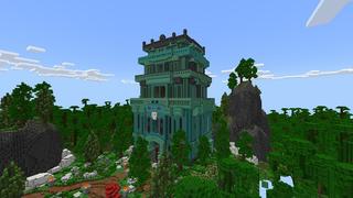 Screenshot of the Minecraft Bedrock Marketplace product Jungle Tower created by Street Studios.