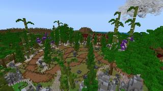 Screenshot of the Minecraft Bedrock Marketplace product Jungle Town created by Street Studios.