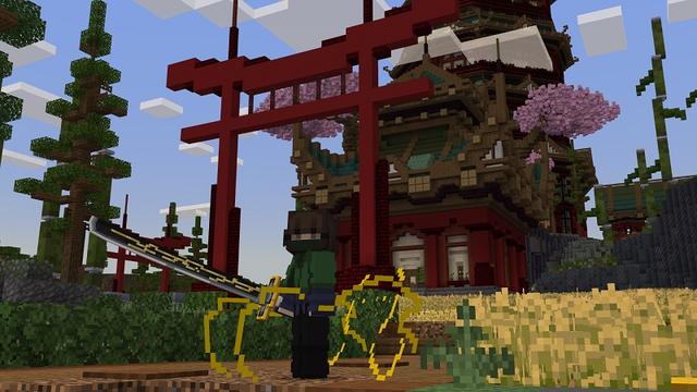 Screenshot of the Minecraft Bedrock Marketplace product Katanas created by Street Studios.