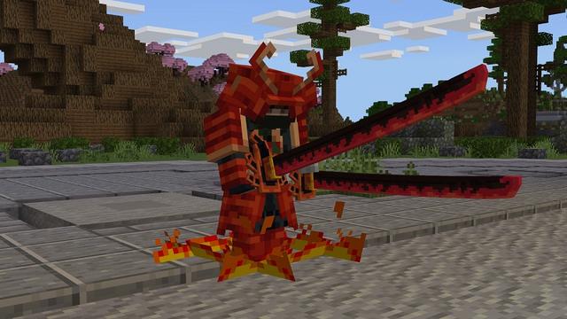 Screenshot of the Minecraft Bedrock Marketplace product Katanas created by Street Studios.