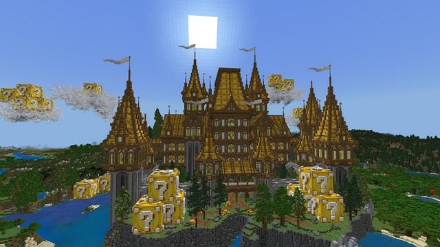 Screenshot of the Minecraft Bedrock Marketplace product Lucky Block Castle created by Street Studios.