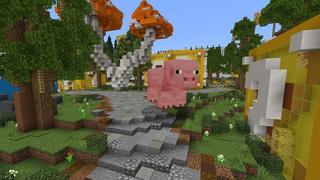 Screenshot of the Minecraft Bedrock Marketplace product Lucky Block Mansion created by Street Studios.