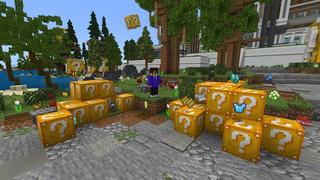 Screenshot of the Minecraft Bedrock Marketplace product Lucky Block Mansion created by Street Studios.
