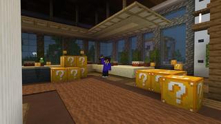 Screenshot of the Minecraft Bedrock Marketplace product Lucky Block Mansion created by Street Studios.