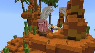 Screenshot of the Minecraft Bedrock Marketplace product Bloque de la Suerte Skyblock created by Street Studios.