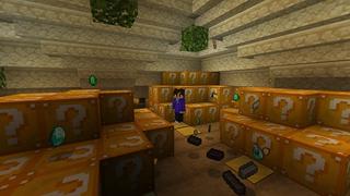 Screenshot of the Minecraft Bedrock Marketplace product Bloque de la Suerte Skyblock created by Street Studios.