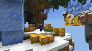 Screenshot of the Minecraft Bedrock Marketplace product Bloque de la Suerte Skyblock created by Street Studios.