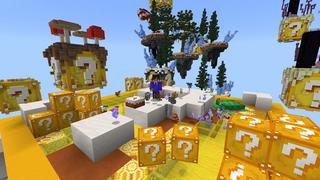 Screenshot of the Minecraft Bedrock Marketplace product Bloque de la Suerte Skyblock created by Street Studios.
