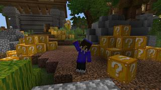 Screenshot of the Minecraft Bedrock Marketplace product Lucky Block! created by Street Studios.