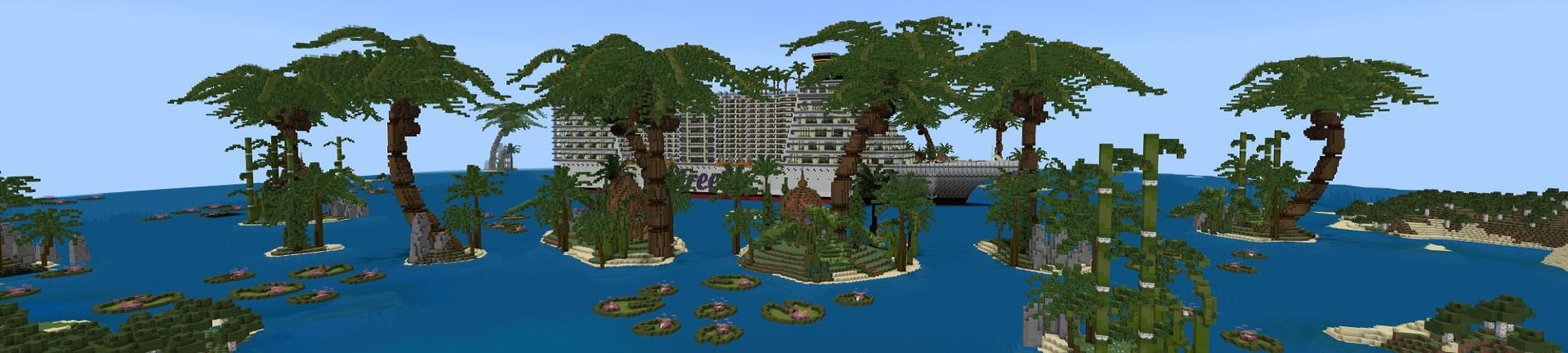 Panorama of the Minecraft Bedrock Marketplace product Luxury Cruise created by Street Studios.