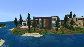 Screenshot of the Minecraft Bedrock Marketplace product Mansion: Noob Vs Pro Vs Hacker created by Street Studios.