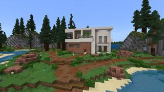 Screenshot of the Minecraft Bedrock Marketplace product Mansion: Noob Vs Pro Vs Hacker created by Street Studios.