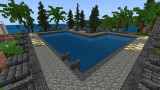 Screenshot of the Minecraft Bedrock Marketplace product Mansion: Noob Vs Pro Vs Hacker created by Street Studios.