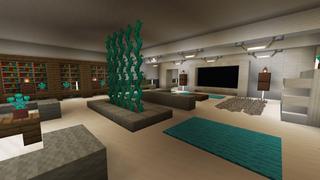 Screenshot of the Minecraft Bedrock Marketplace product Mansion: Noob Vs Pro Vs Hacker created by Street Studios.