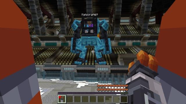 Screenshot of the Minecraft Bedrock Marketplace product Mech Suits created by Street Studios.