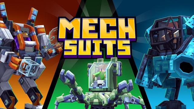 Thumbnail of the Minecraft Bedrock Marketplace product Mech Suits created by Street Studios.