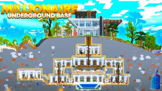 Thumbnail of the Minecraft Bedrock Marketplace product Millionaire Underground Base created by Street Studios.