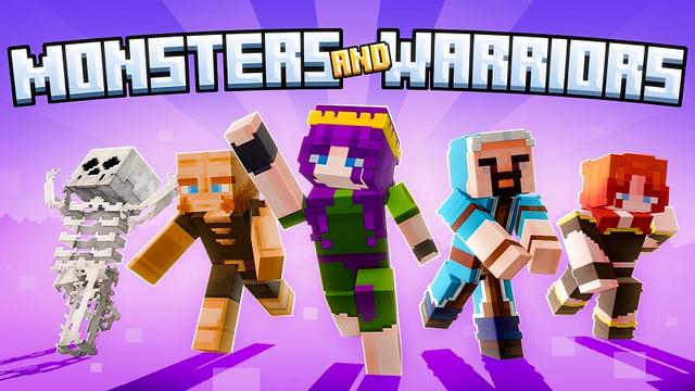 Thumbnail of the Minecraft Bedrock Marketplace product Monsters And Warriors created by Street Studios.