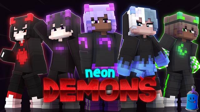 Thumbnail of the Minecraft Bedrock Marketplace product Neon Demons created by Street Studios.