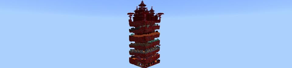 Panorama of the Minecraft Bedrock Marketplace product Nether Parkour created by Street Studios.