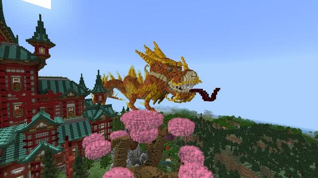 Screenshot of the Minecraft Bedrock Marketplace product Ninja Temple created by Street Studios.