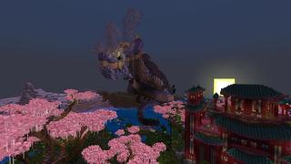 Screenshot of the Minecraft Bedrock Marketplace product Ninja Village created by Street Studios.