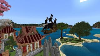 Screenshot of the Minecraft Bedrock Marketplace product Ninja Village created by Street Studios.