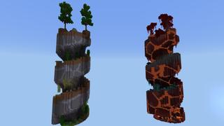 Screenshot of the Minecraft Bedrock Marketplace product Parkour: Multi Biomes created by Street Studios.