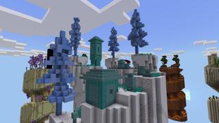Screenshot of the Minecraft Bedrock Marketplace product Parkour: Multi Biomes created by Street Studios.