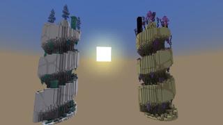 Screenshot of the Minecraft Bedrock Marketplace product Parkour: Multi Biomes created by Street Studios.
