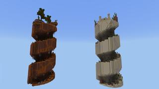 Screenshot of the Minecraft Bedrock Marketplace product Parkour: Multi Biomes created by Street Studios.