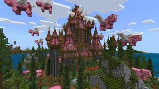 Screenshot of the Minecraft Bedrock Marketplace product Pig Castle created by Street Studios.
