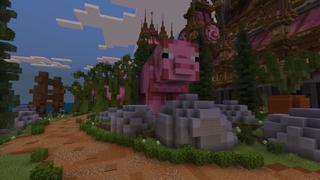 Screenshot of the Minecraft Bedrock Marketplace product Pig Castle created by Street Studios.