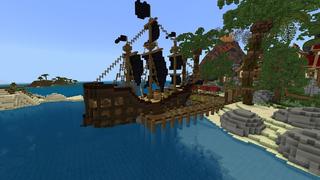 Screenshot of the Minecraft Bedrock Marketplace product Pirate Dragon Island created by Street Studios.
